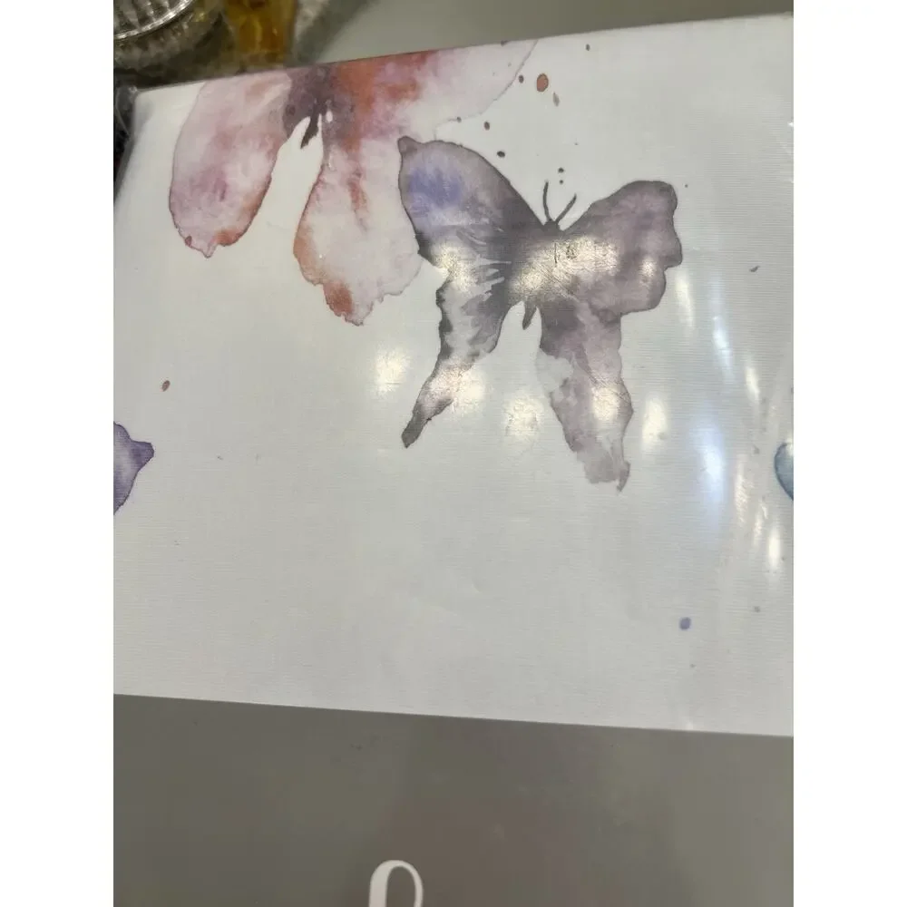 Olio Set/2 Butterfly Jersey Crib Sheets New In Package